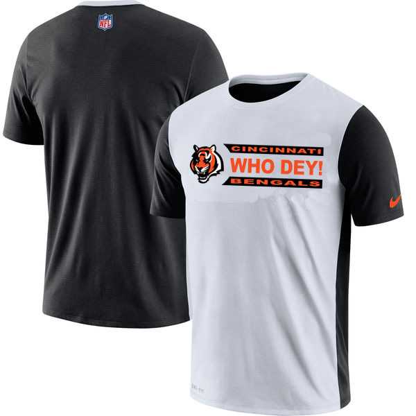 Cincinnati Bengals Nike Performance T-Shirt White,We sell and wholesale Cincinnati Bengals Nike Performance T-Shirt White on line form chian!